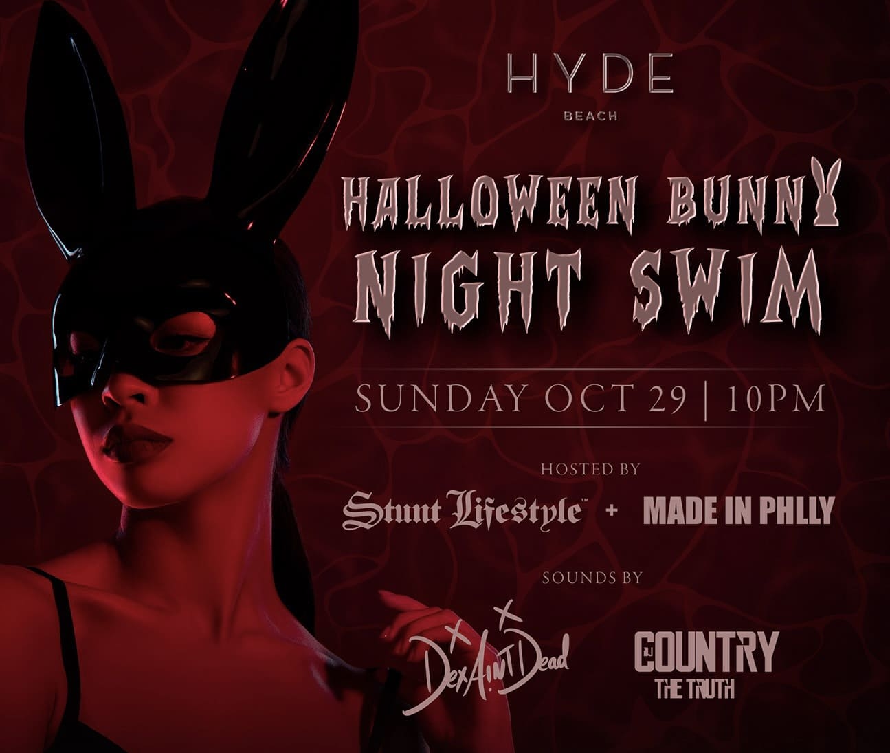 bunny night swim Miami Beach Pool Party